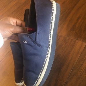 MICHAEL KORS satin slip on shoes